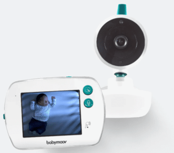 babyphone babymoov yoo-feel avec récepteur et caméra pour image de présentation de kit