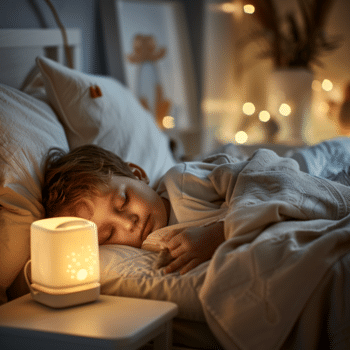 lampe de chevet allume pour la nuit dun enfant